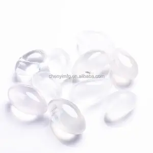 High Quality Semi-precious Stone Pebbles Clear Quartz Tumbled Stone Aura Rainbow Clear Quartz Tumble for Decoration