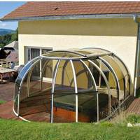 Tente dôme géodésique de glamping préfabriquée et étanche pour l'extérieur Igloo en verre PC de style maison à bulles à vendre