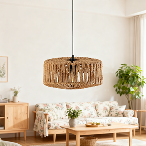 Hiện đại handmade gai dây treo đèn trần ánh sáng đèn lồng ánh sáng mặt dây chuyền nhà hàng trang trí hiện đại tre ánh sáng mặt dây chuyền - Product Image 5