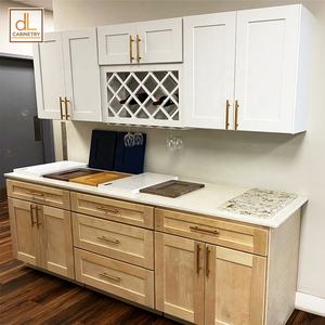 ตู้เขย่าไม้สไตล์ยังไม่เสร็จ RTA ตู้ครัวไม้เนื้อแข็งอัตโนมัติกระดานตัดขัดไม้อัดสไลด์ - Product Image 2