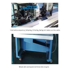 Sinrad SR-650H automatique multi-core gaine fil multi-broches câble plat dénudage sertissage Terminal Machine 3600/heure - Product Image 6