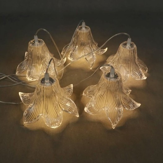 Lustre lys en acrylique à 10 têtes