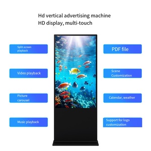 55 Inch Windows Android <strong>Touch</strong> <strong>Screen</strong> Kiosk Totem <strong>Display</strong> <strong>Advertising</strong> Player Ultra Thin <strong>Lcd</strong> Indoor <strong>Floor</strong> <strong>Standing</strong> Digital Signage - Product Image 6