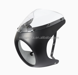 Parabrisas Personalizado Estilo Cafe Racer para Harley Davidson Touring Dyna Chopper Bobber, Nuevo <span class=keywords><strong>Faro</strong></span> Delantero para Motocicleta - Product Image 4