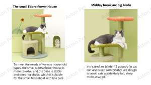 <span class=keywords><strong>Edora</strong></span> durevole Multi-funzionale Indoor gatto Skypost gatto gatto arrampicata nido e salto piattaforma fiore Pet letto torre - Product Image 6