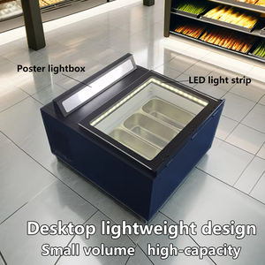 Self-Service portatile Open-Door piccolo Desktop taglio spesso Yogurt Display gelato refrigeratore congelatore - Product Image 3