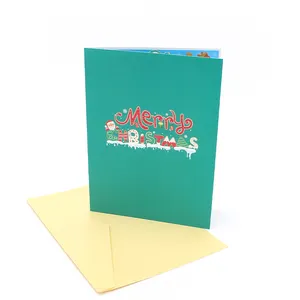 Klassische Weihnachts karte Pop Up 3D Gruß Geschenk karte Tag recycelbar für wichtige im Leben Familie und Geschäfts partner