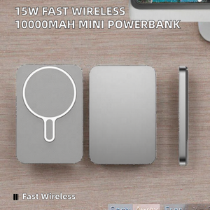 Banco de Energía Portátil de 15W con Carga Rápida, Batería de Litio-Polímero Inalámbrica de 10000mAh, Ultra Delgado, Metálico, Entrada Tipo-C DC, para Uso en Exteriores - Product Image 2