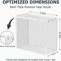 Boîte de rangement pour cartes avec aimants transparents personnalisés en gros, boîte de présentation en acrylique pour Pokémon ETB
