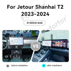 Foforfor 15.6 ''Co-Piloot Scherm Voor Jetour Shanhai T2 2023-2024 Android 13 Gps Navigatie Multimediaspeler Draadloos Display - Product Image 2