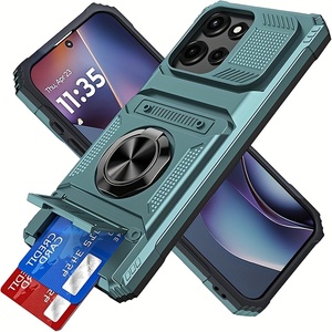 Custodia per telefono con anello magnetico per IPhone 16E 14 15 16 Pro Max Plus resistente agli urti rigida con custodia protettiva per Slot per schede - Product Image 5