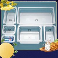 Bac Gastronorme GN en Plastique Transparent pour Horeca, Formats 1/1, 1/2, 1/3, 1/4, 1/6, 1/9 – Plateau de Rangement pour Buffet et Restauration Hôtelière et de Restaurant – Vente en Gros