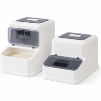 Boîte de rangement pour riz de qualité alimentaire, résistante aux parasites, personnalisable, avec couvercles, boîte en plastique pour cuisine, bac de rangement pour garde-manger