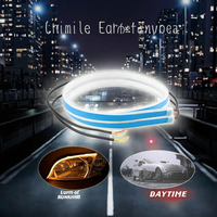 Feux de jour à LED ambre JYGD Factory, 30 cm, 45 cm, 60 cm, 12 V/24 V, bande lumineuse flexible, ensemble de barres lumineuses LED