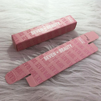 Paquets de tubes de bâton à lèvres de marque privée OEM boîte en papier baume à lèvres brillant à lèvres boîtes d'emballage avec logo personnalisé