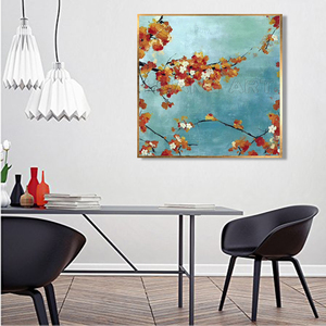 Vẽ Tay Chất Lượng Cao Hiện Đại Hoa Mận Cây Sơn Dầu Trên Vải Cho Tường Nghệ Thuật Trang Trí Nội Thất Trung Quốc Phong Cách Cam Hoa Nghệ Thuật - Product Image 2