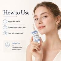 Sérum Coréen Avancé Anti-Âge et Raffermissant Multi-Peptides pour le Visage, Soin de la Peau, Sérum Raffermissant au Cuivre et PDRN, Marque Privée
