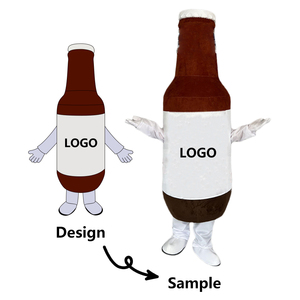 Costumes de mascotte de personnage de dessin animé pour bouteille de bière/boissons OEM, costumes de mascotte personnalisés avec logo pour adultes - Product Image 4