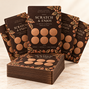 Cartes à gratter personnalisées pour la promotion, cartes à gratter promotionnelles, cartes de révélation de prix, campagne marketing pour les entreprises - Product Image 4