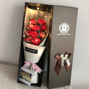 Nuevo Producto 2026, Caja de Regalo con Flores de Jabón para San Valentín, Cumpleaños, Navidad, Novia, Clavel, Rosa y Flor de Gypsophila, Gran Venta - Product Image 2