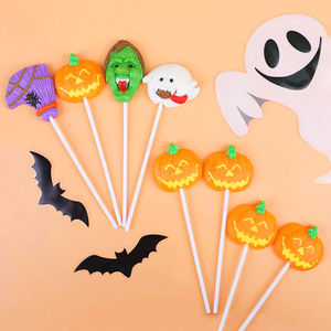 Dulces <span class=keywords><strong>de</strong></span> Halloween para <span class=keywords><strong>el</strong></span> juego <span class=keywords><strong>de</strong></span> truco o trato, paquete <span class=keywords><strong>de</strong></span> 12 unidades <span class=keywords><strong>de</strong></span> piruletas con forma <span class=keywords><strong>de</strong></span> monstruo surtidas en caja <span class=keywords><strong>de</strong></span> regalo temática para fiestas y eventos - Product Image 2