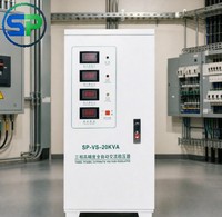 Régulateur de tension triphasé entièrement automatique, bobine en cuivre pur, protection contre les surtensions et les sous-tensions pour usage commercial et industriel