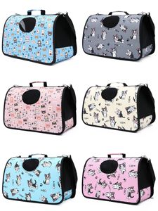 Оптовая продажа, роскошная сумка с застежкой-молнией и принтом, переносная переноска для домашних животных, переносная сумка для путешествий, Складная для кошек, собак, щенков - Product Image 2