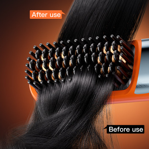 Brosse Lissante Ionique Sans Fil 37 Jets <span class=keywords><strong>de</strong></span> Pulvérisation Chauffage Céramique MCH 199°C 4 Niveaux Température Anti-Brûlure pour Salon et Voyage CE RoHS - Product Image 3
