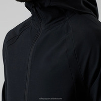 Logo personnalisé 100% Polyester couleur unie course à pied veste de sport athlétique et pantalon de survêtement 2 pièces coupe-vent ensemble survêtement pour hommes
