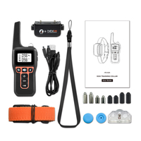 Wiederauf lad bares IPX7 wasserdichtes 1000M Remote Beep Vibration Shock Haustier Trainings halsband für Hund