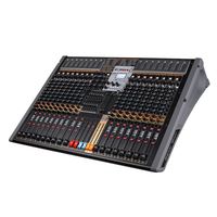 XTUGA TFB20 Console de mixage audio professionnelle 20 canaux, double réglage équilibré 7 segments, sortie stéréo 24DSP, pour professionnels de l'éclairage vidéo