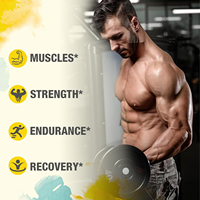 Creatine Monohydraat Kauwtabletten 8-in-1 Formule met BCAA Zwarte Peper Elektrolyten Citroensmaak 90 stuks