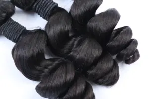 2024 Hot Selling 100% Natural Color Human Hair Bundle Virgin No Shedding No Tangle Cuticle Aligned Machine Hair Weft For Woman