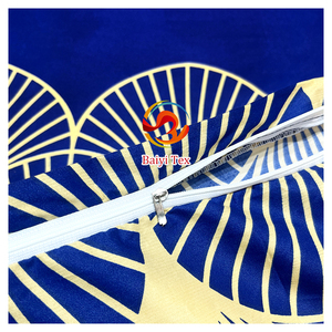 Juego de Ropa de Cama con Estampado Disperso 100% Poliéster, 4 Piezas, Parure de Lit Africaine, Fundas Nórdicas Azul Brillante - Product Image 5