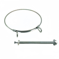 Colliers de serrage pour tuyaux à tube unique standard, personnalisés en gros, en acier inoxydable, métal galvanisé, à ressort de torsion
