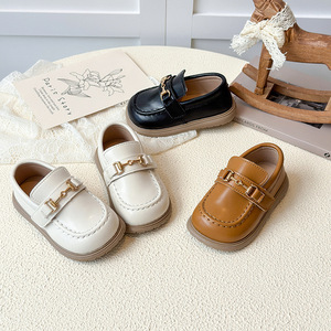 Girls Artificial PU Korean-style <strong>Shoes</strong> 3-6 Years <strong>Old</strong> Spring Autumn New <strong>s</strong> Baby Hook Loop Velcro Princess Girl Fashion - Product Image 1