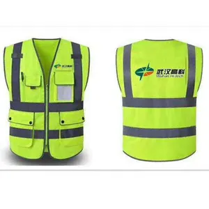 Jaket Reflektif Hi Vis Pita Reflektif Jernih Keselamatan Kerja Jaket Bulu Tahan Air Jas Hujan Mode Rompi Reflektif