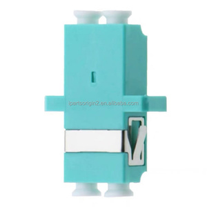 Adaptador de Fibra Óptica Dúplex LC UPC OM3 Aqua, Acoplador LC-LC para Cableado Multimodo de Centros de Datos, Suministro de Fábrica - Product Image 1