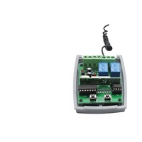 Contrôleur de récepteur universel bouton ON/OFF, 2 canaux, 12V/24V, grand mémoire, 400 codes, pour ouvre-porte de garage