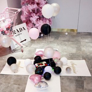 2023 <b>Large</b> Explosion <b>Gift</b> <b>Box</b> Baby Shower Balloon <b>Box</b> Surprise <b>Box</b> With Lid for Birthday Christmas Valentine's Day Engagement - Product Image 6