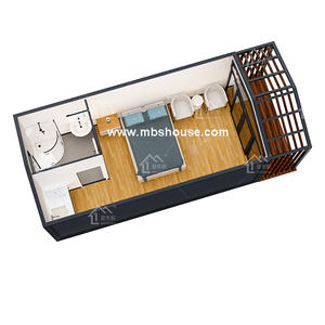 Design rimovibile per la casa del piccolo contenitore <span class=keywords><strong>in</strong></span> acciaio leggero prefabbricato <span class=keywords><strong>in</strong></span> Cina per l'uso di un Hotel <span class=keywords><strong>in</strong></span> ufficio realizzato con materiale per pannelli Sandwich - Product Image 2