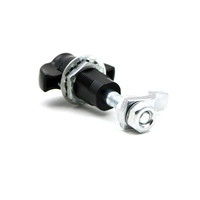 Capuchon de compression noir en alliage de zinc, 10 pièces, verrouillage pour voiture
