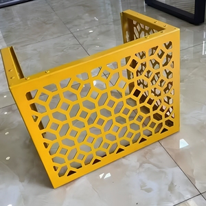 Grille décorative rectangulaire extérieure en aluminium de style chinois pour climatiseur - Product Image 6
