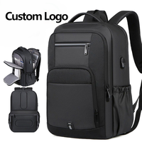 Sac à dos professionnel Oxford tendance pour homme, imperméable, avec compartiment pour ordinateur portable et bretelles à coussin d'air, grande capacité, idéal pour étudiants