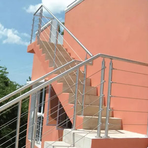 Systèmes intérieurs et extérieurs en acier inoxydable Quincaillerie pour barres transversales Rampe de balcon en acier inoxydable Rampe d'<span class=keywords><strong>escalier</strong></span> à câble - Product Image 6