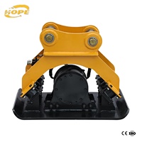 Compacteur de plaques hydraulique de haute qualité HOPE HP-06 avec moteur pour excavatrice de 10-16 tonnes, idéal pour le compactage des fondations