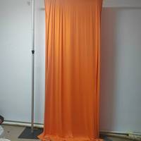 Rideau de fond extensible 4 directions 190 g/m² en Poly Spandex épais, couleur et taille personnalisées, pour événements de mariage et supports de trépieds
