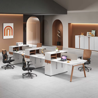 Mingle Factory – Poste de travail modulaire en bois pour bureau, avec tiroir, pour 2, 4, 6 ou 8 personnes