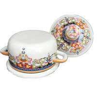 Nouveau Style Émail Théière Soupe Marmite Émaillé Casserole Avec Couvercle