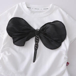 Completo Estivo in Cotone per Bambine 2026 Nuovo Set Due Pezzi alla Moda Coreana con Maglietta a Maniche Corte e Pantaloni - Product Image 6